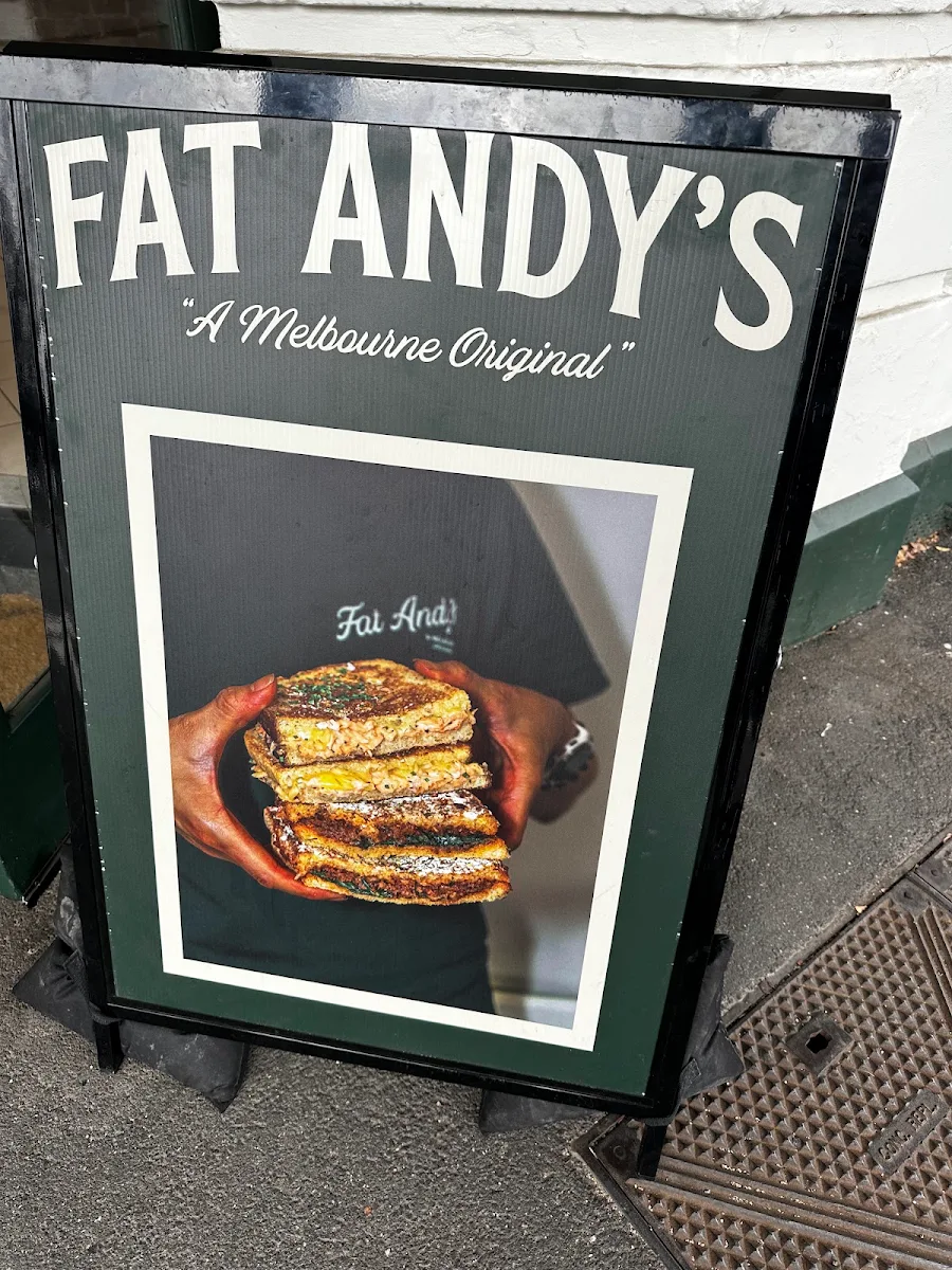 Menu, Fat Andy's
