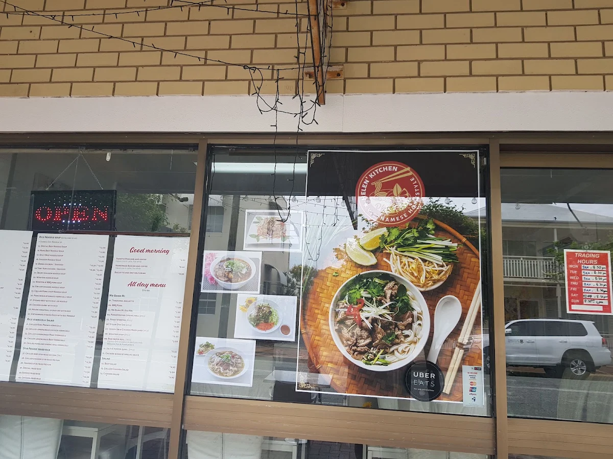 Menu, Helen's Kitchen