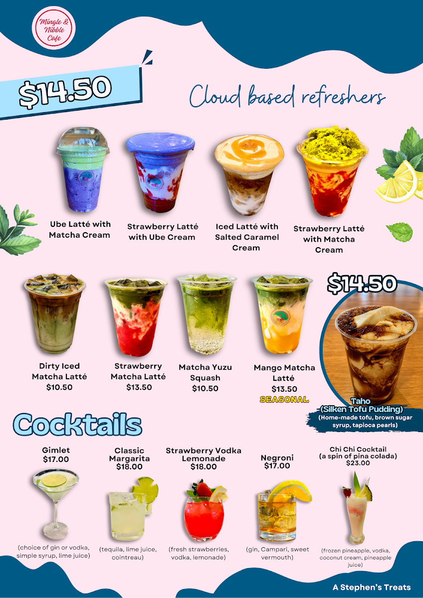 Menu, Mingle & Nibble Café