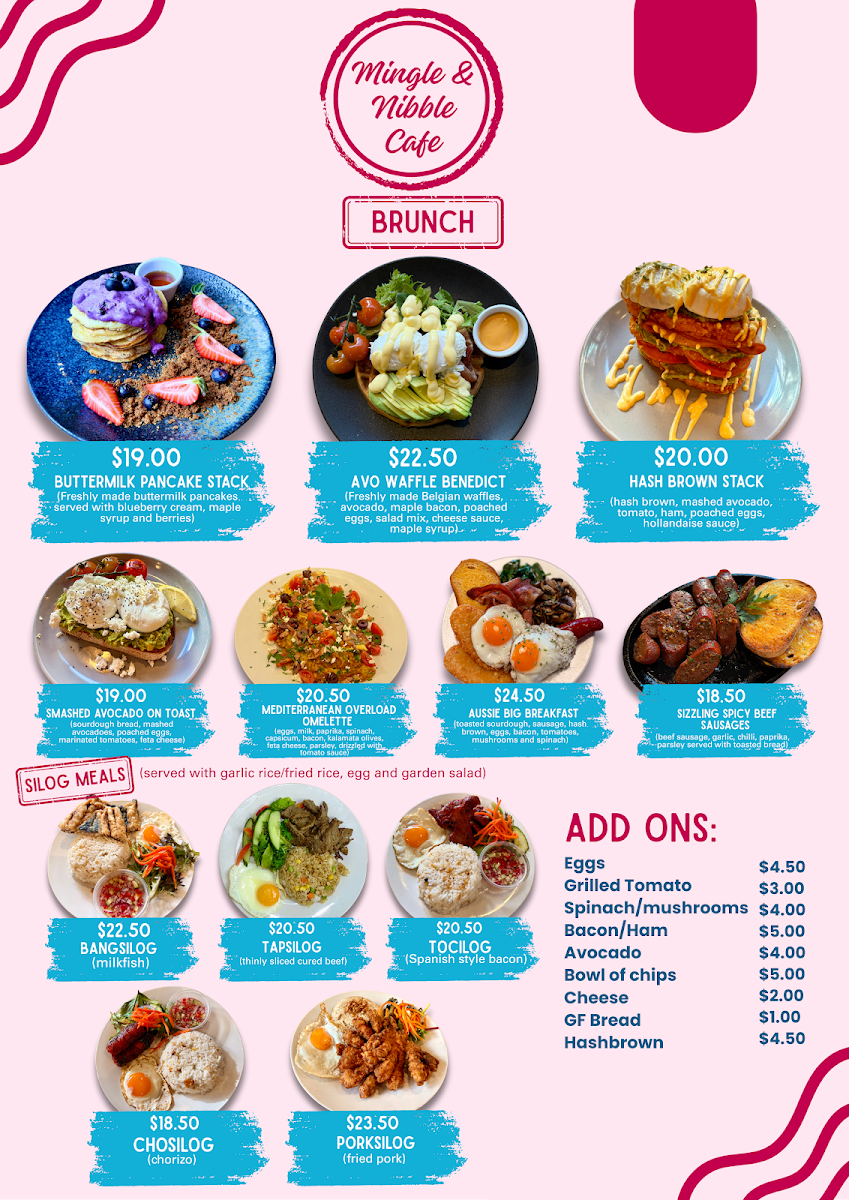 Menu, Mingle & Nibble Café
