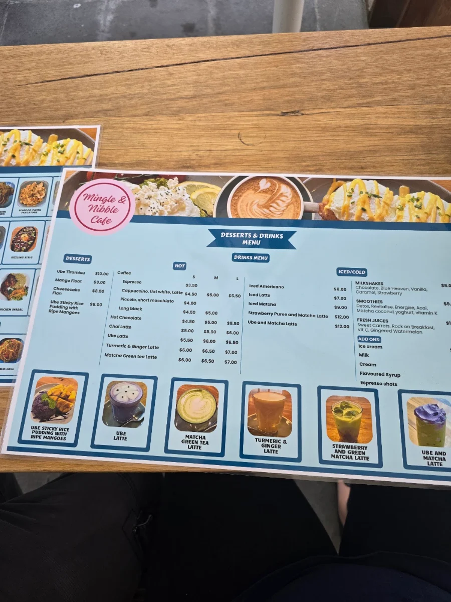 Menu, Mingle & Nibble Café