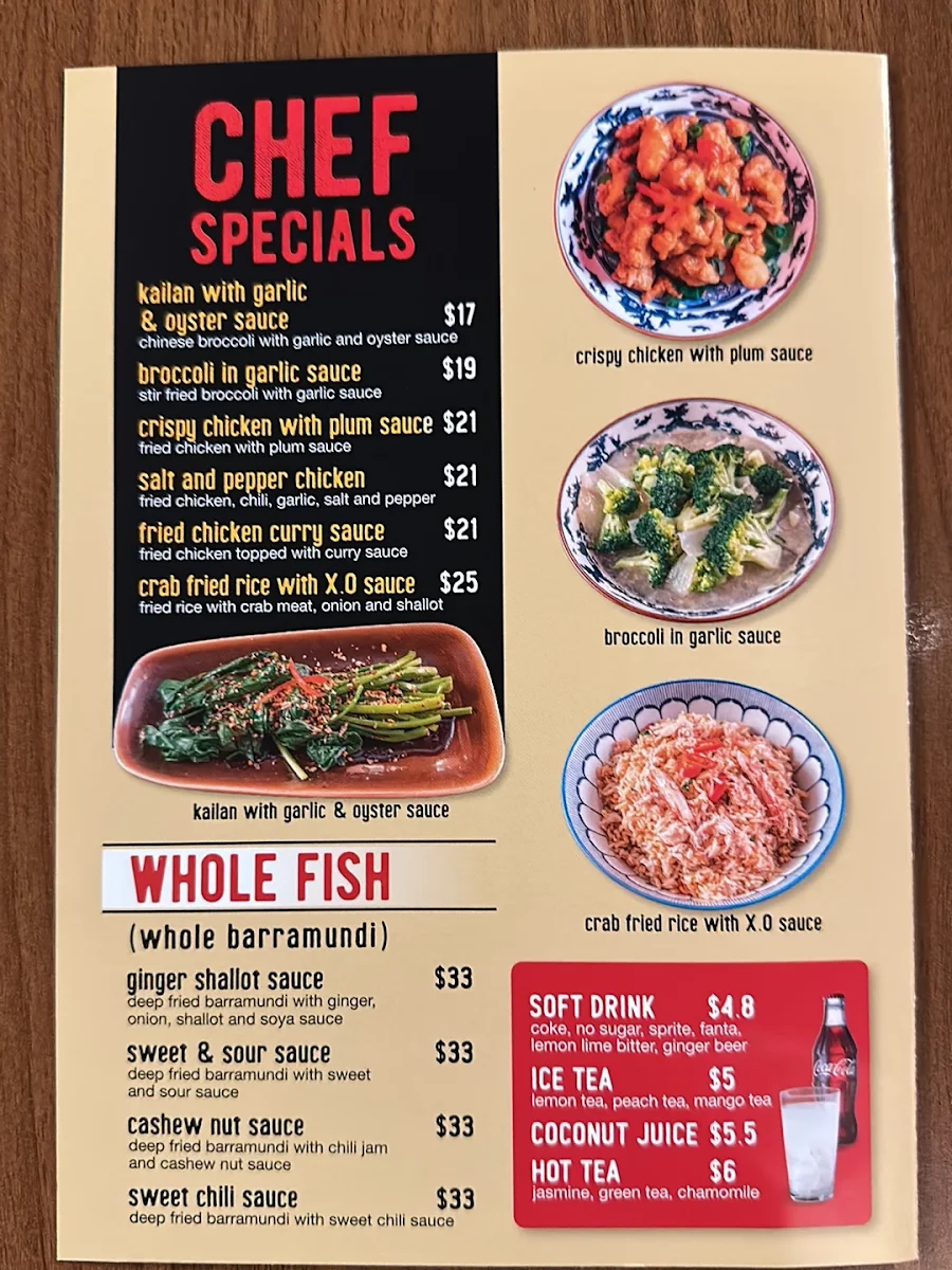 Menu, HOT DUCK