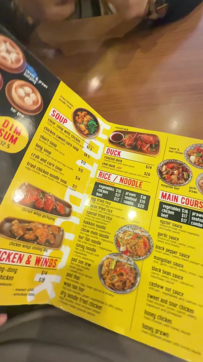 Menu, HOT DUCK