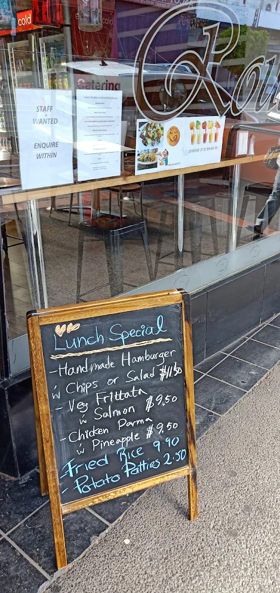Menu, Routley's Bakery