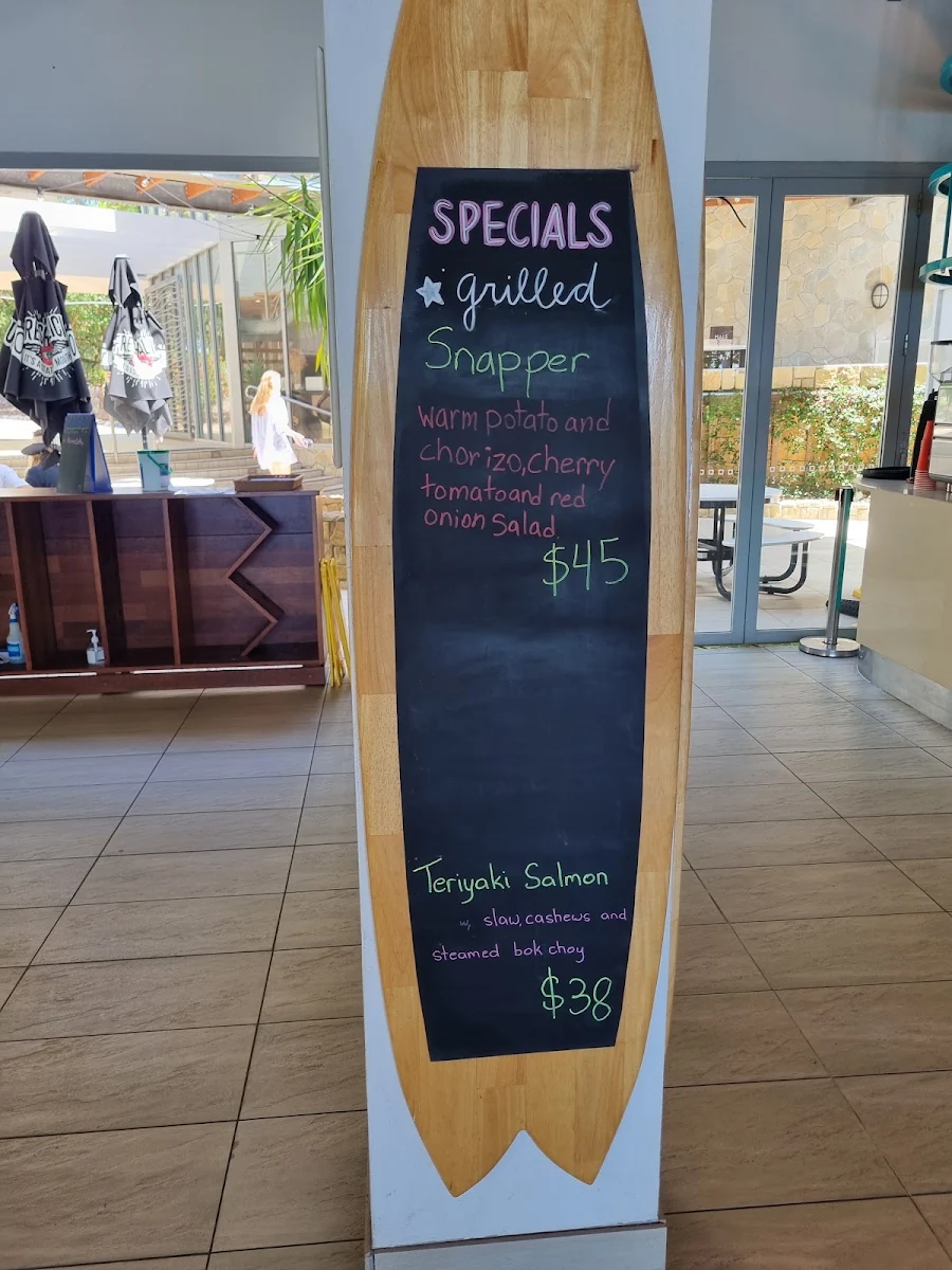 Menu, Manta Ray Bistro