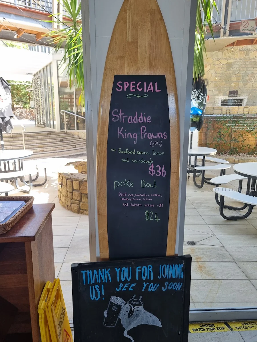 Menu, Manta Ray Bistro