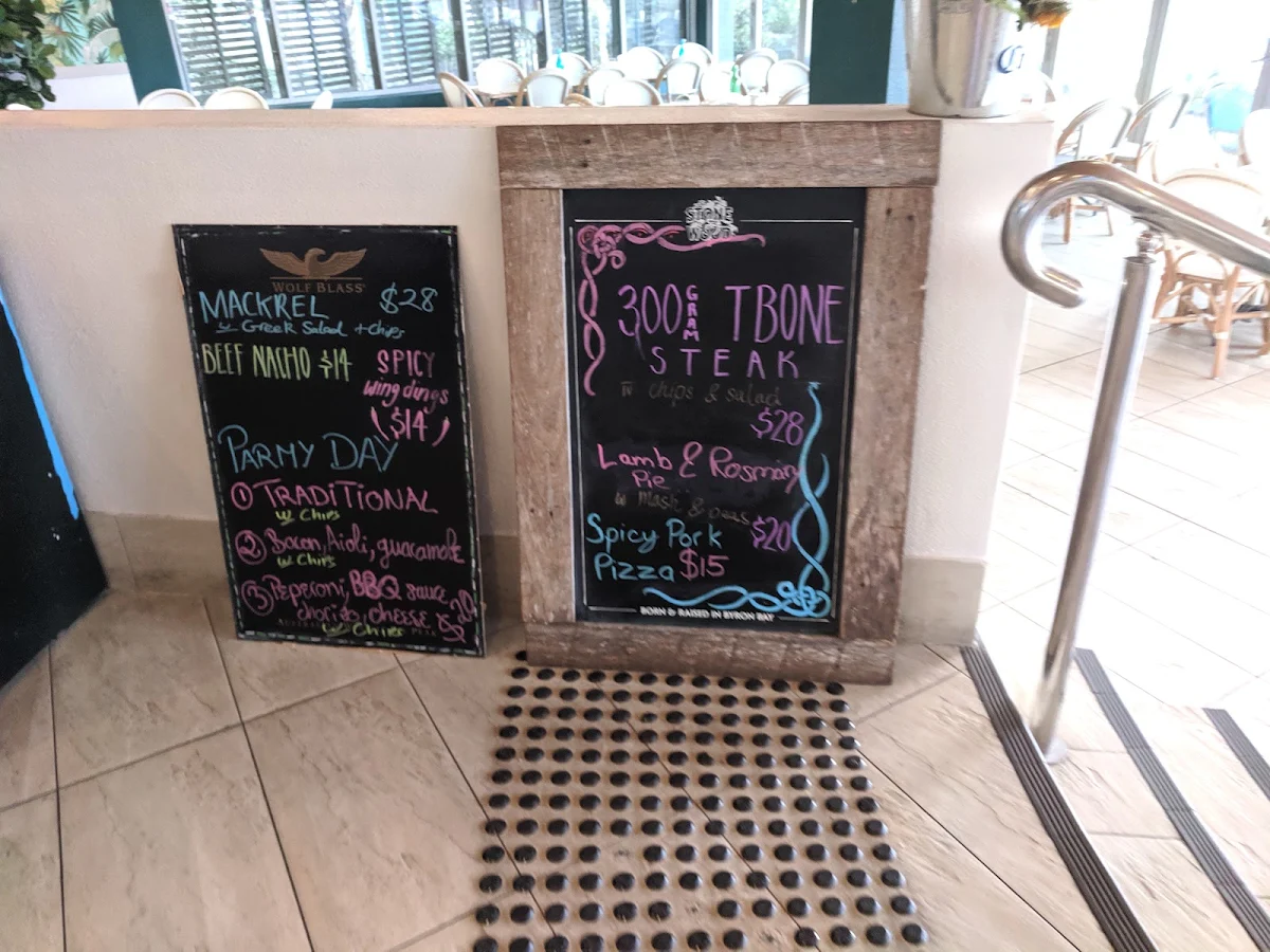 Menu, Manta Ray Bistro
