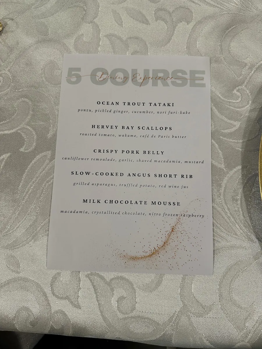 Menu, Bare Chefs
