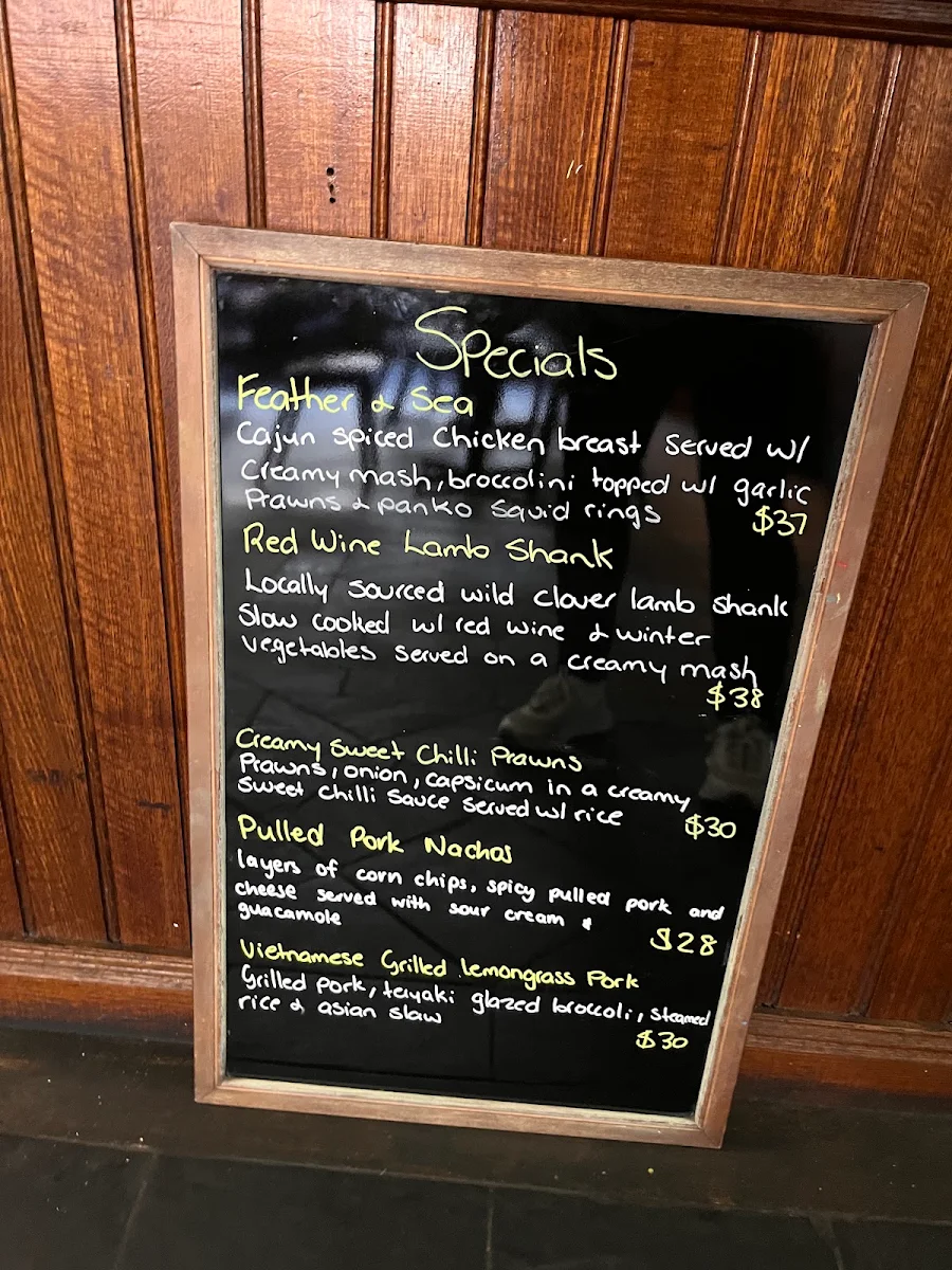 Menu, Molly Malones Irish Pub