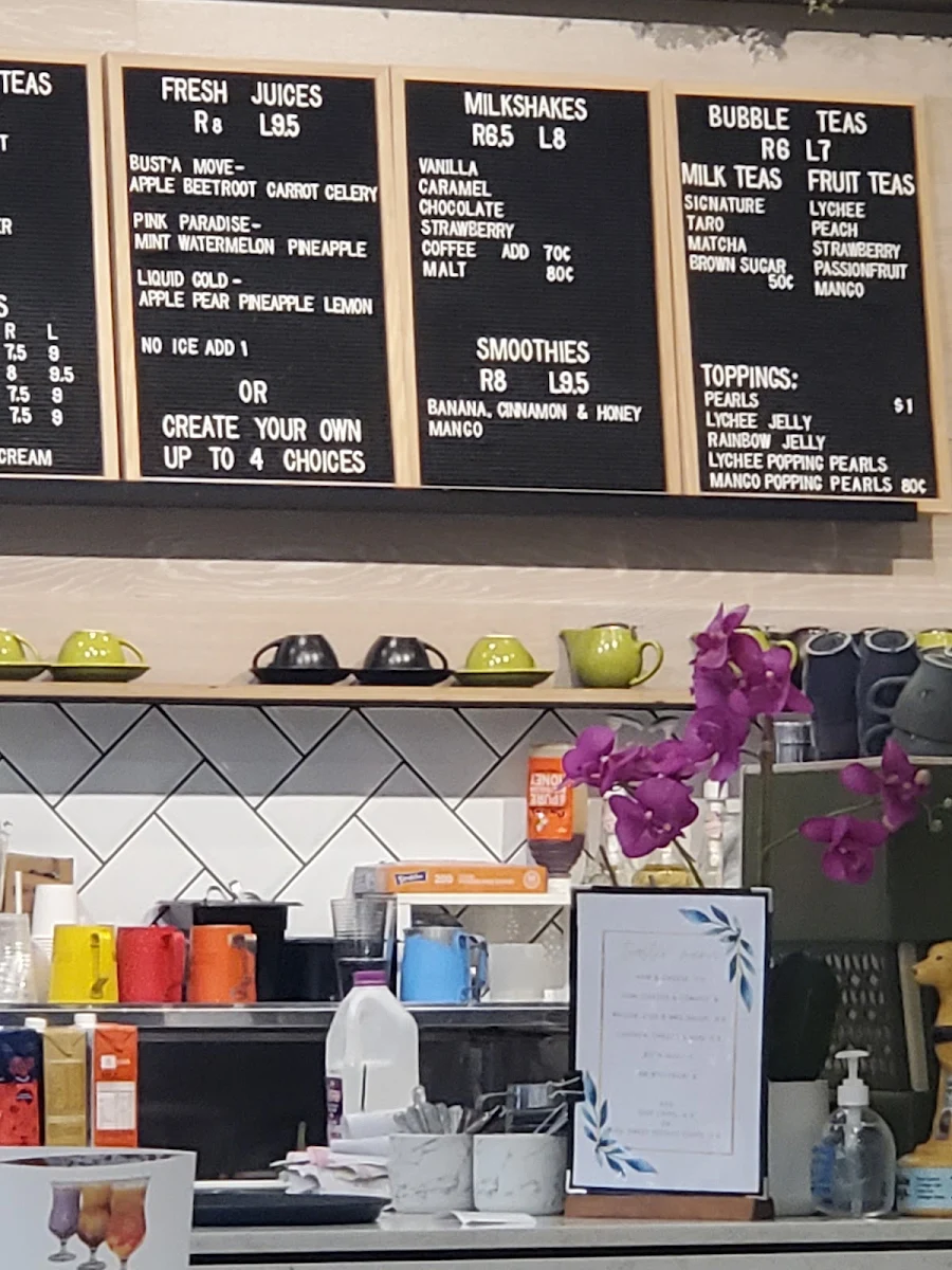 Menu, Three Wise Monkeys Cafe