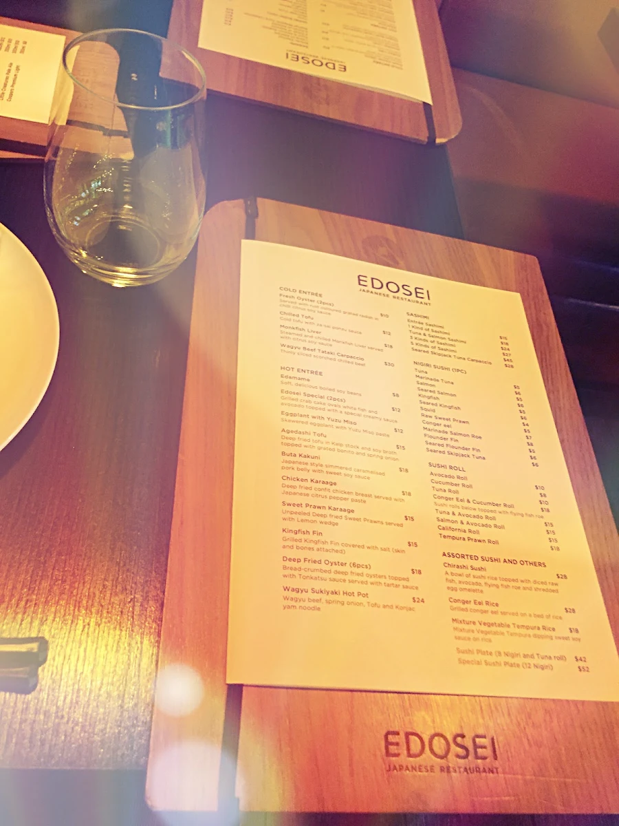 Menu, EDOSEI