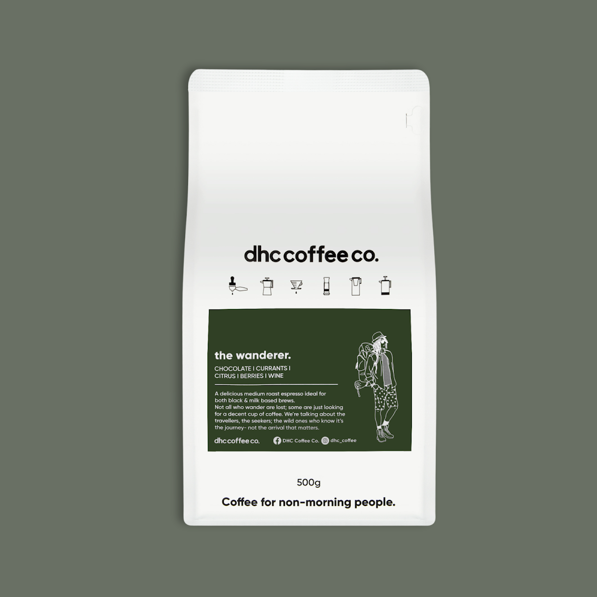 Menu, dhc coffee co