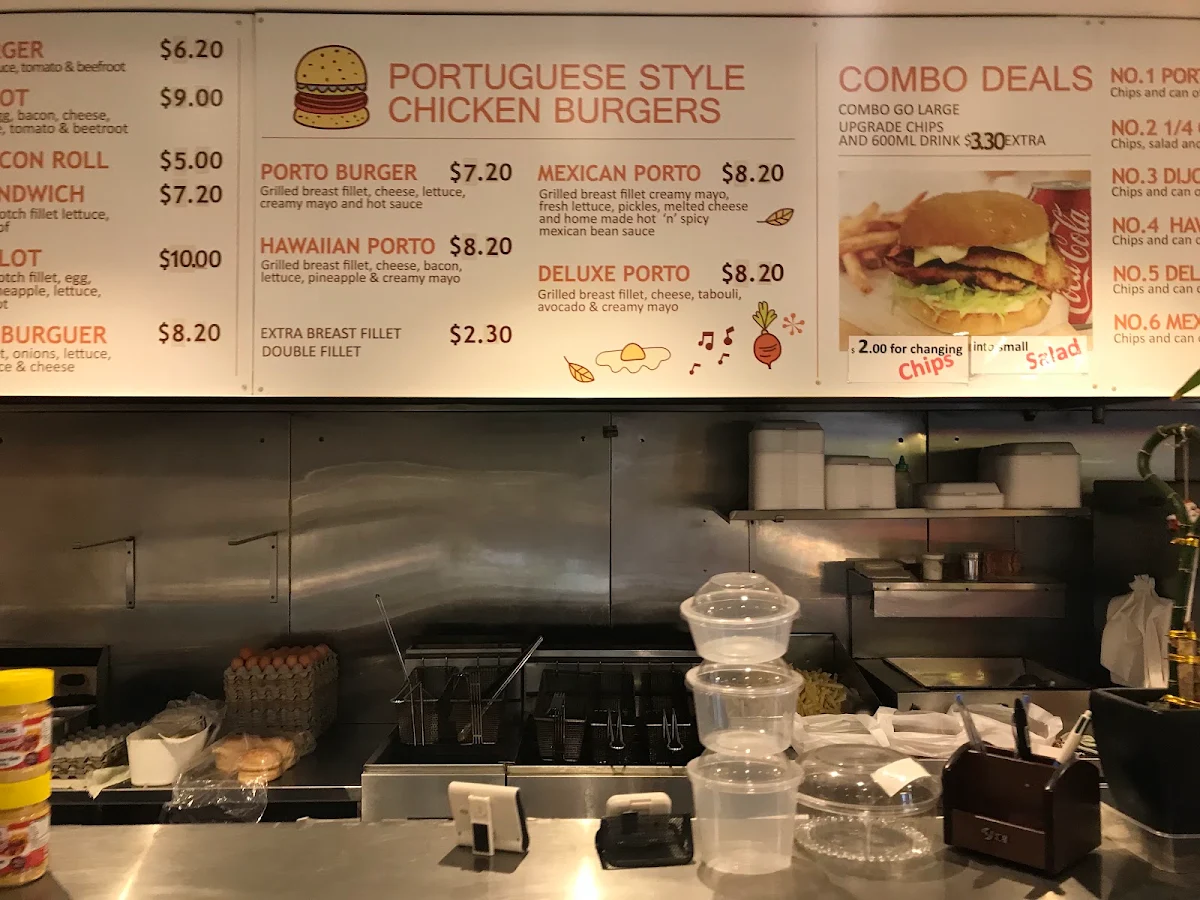 Menu, Flame Coal Chicken