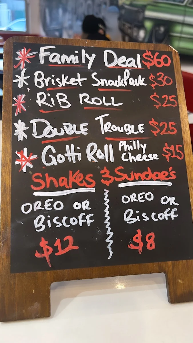 Menu, Burger Cartel - Rockdale
