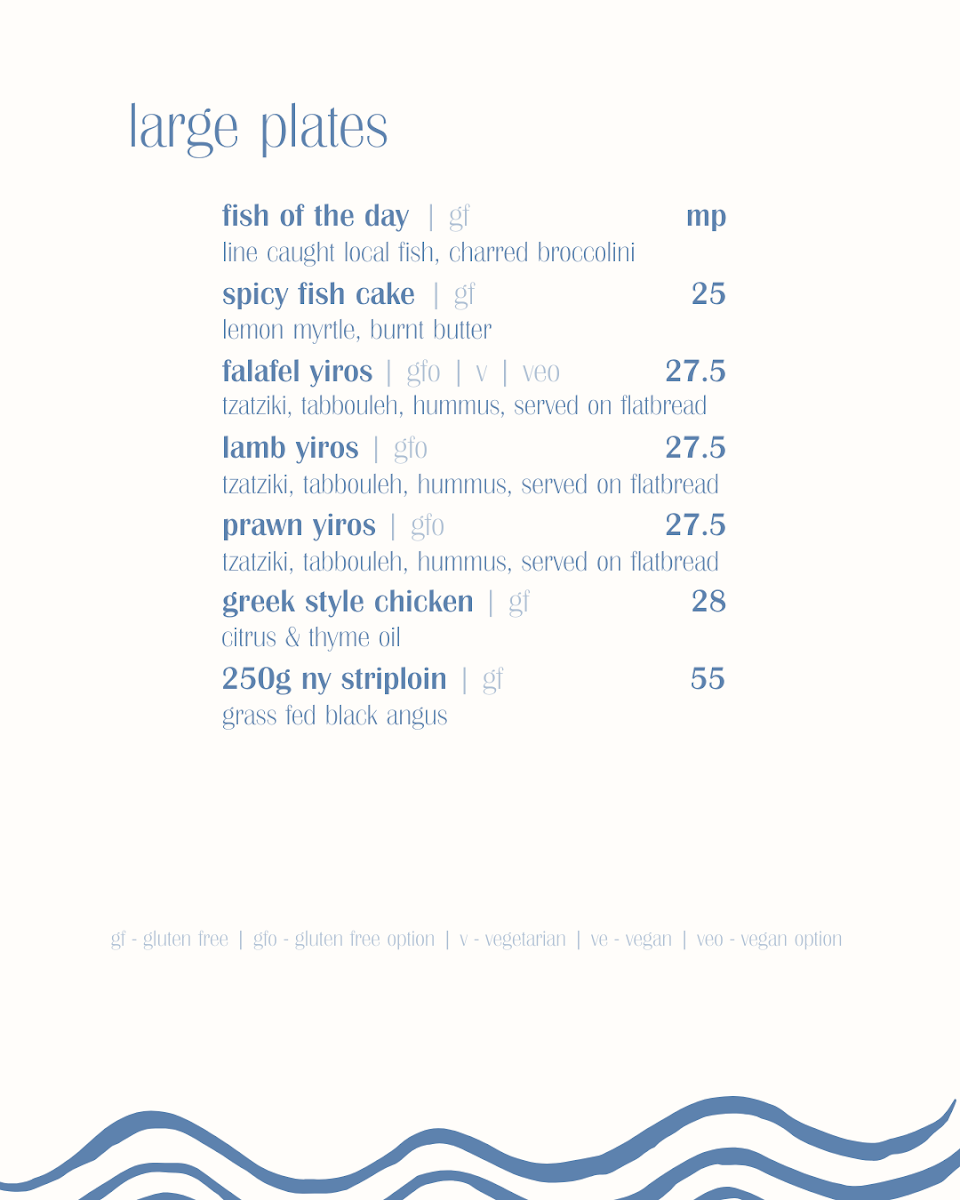 Menu, Havza