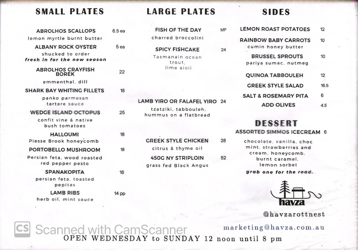 Menu, Havza