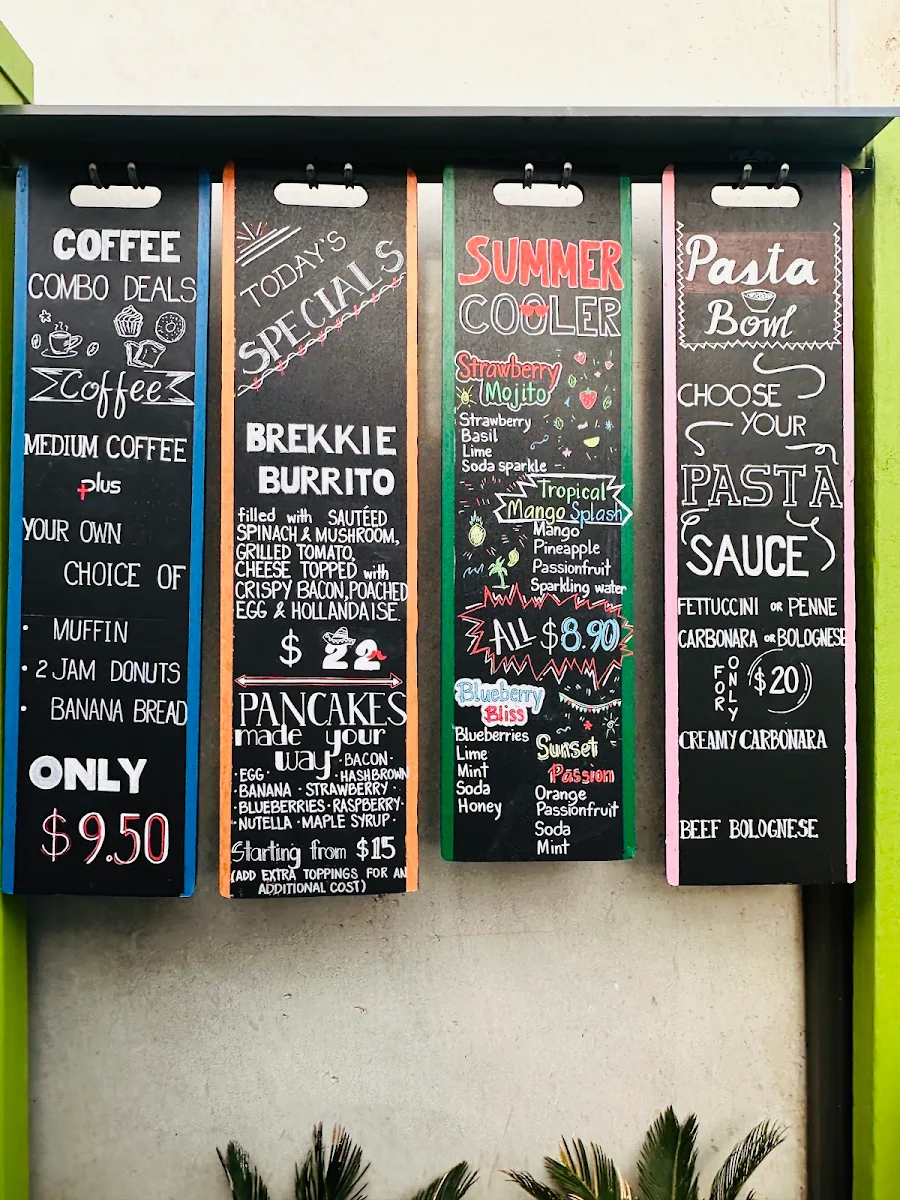 Menu, IL CAPO GROVE CAFE