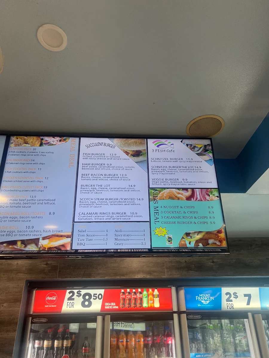 Menu, 3 Fish