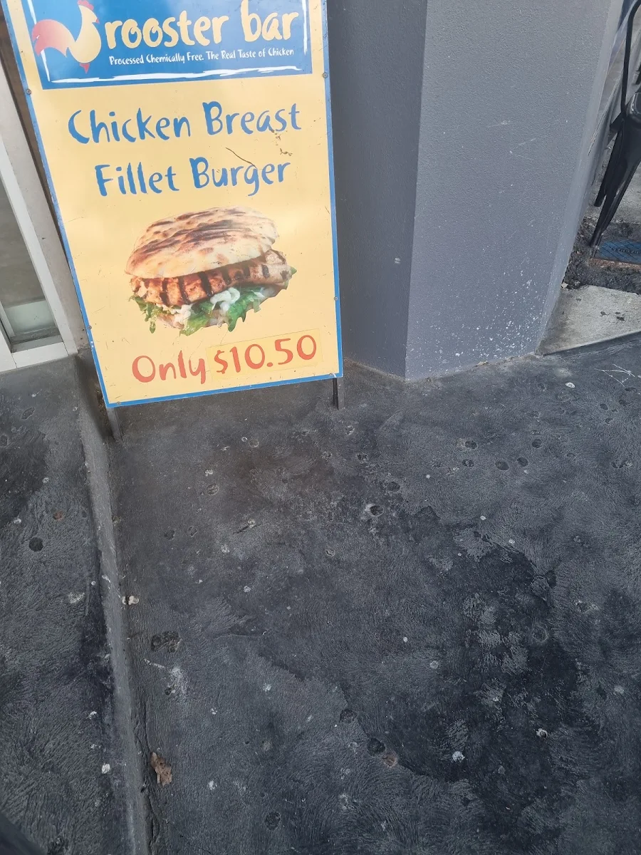 Menu, Rooster Bar