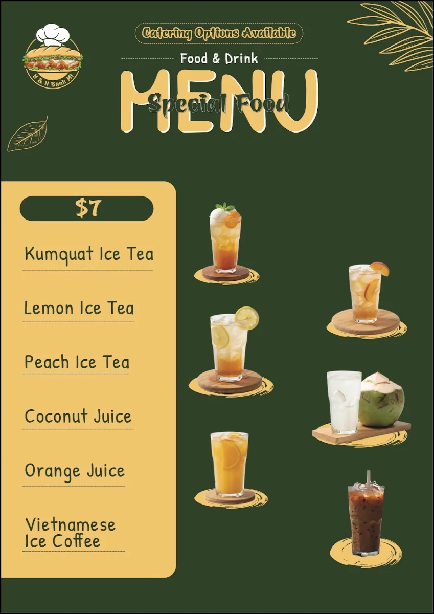 Menu, N&N Bánh Mì