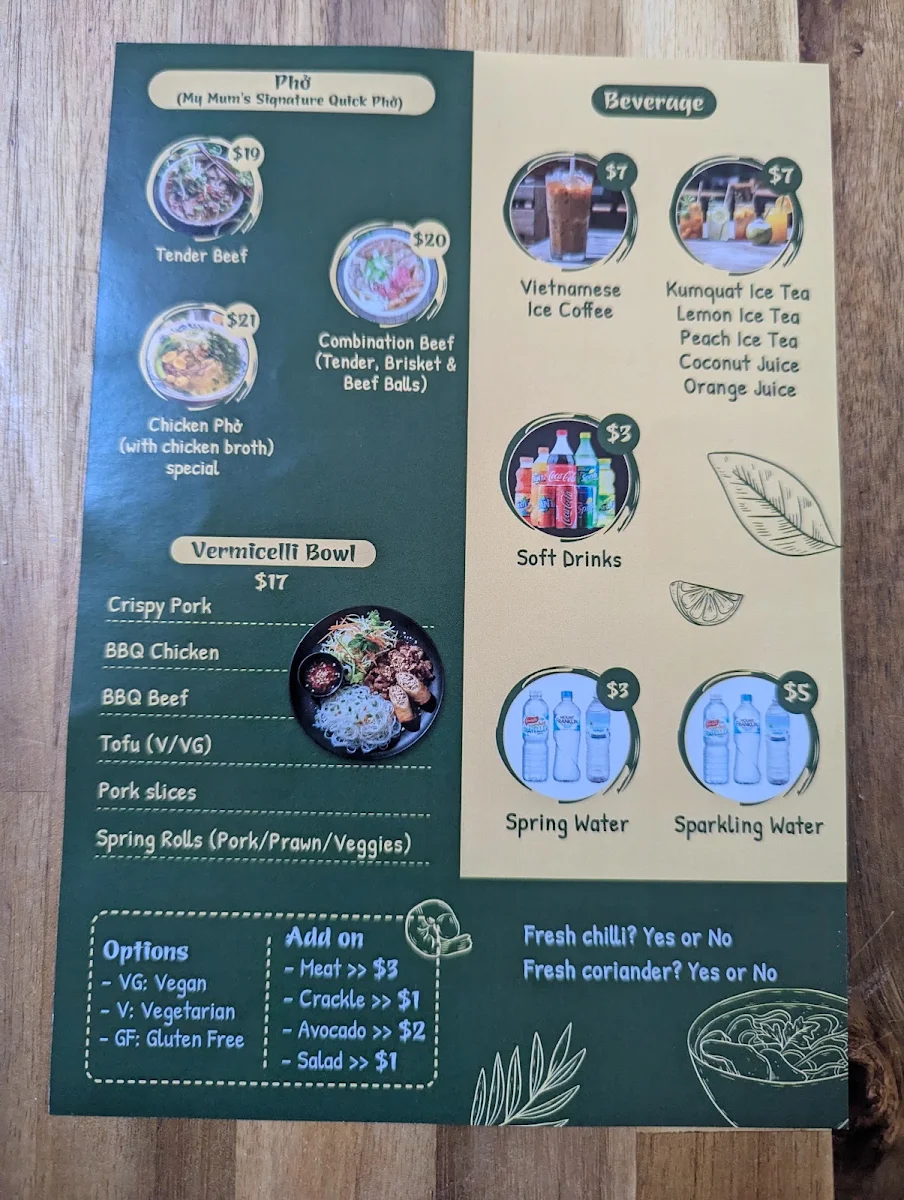 Menu, N&N Bánh Mì