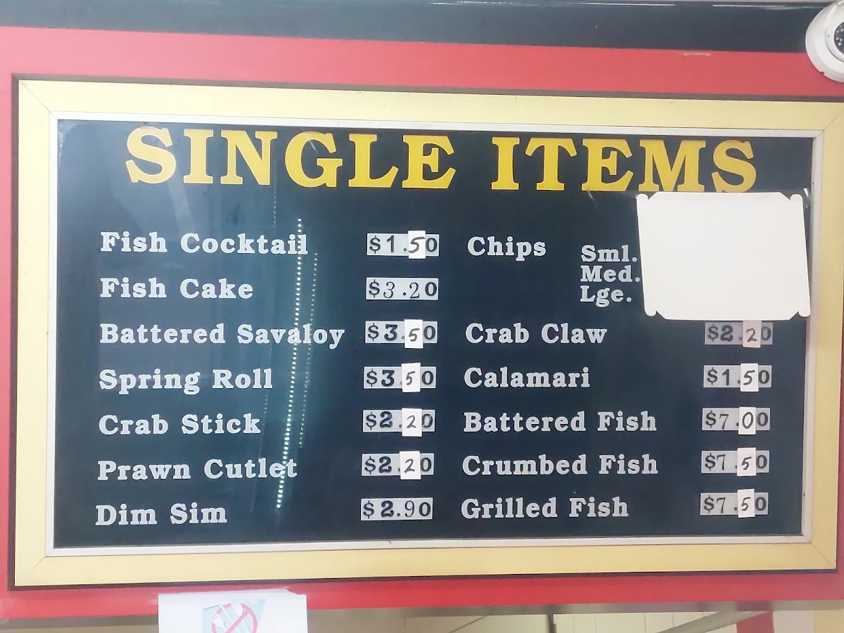 Menu, Big Chief Burgers