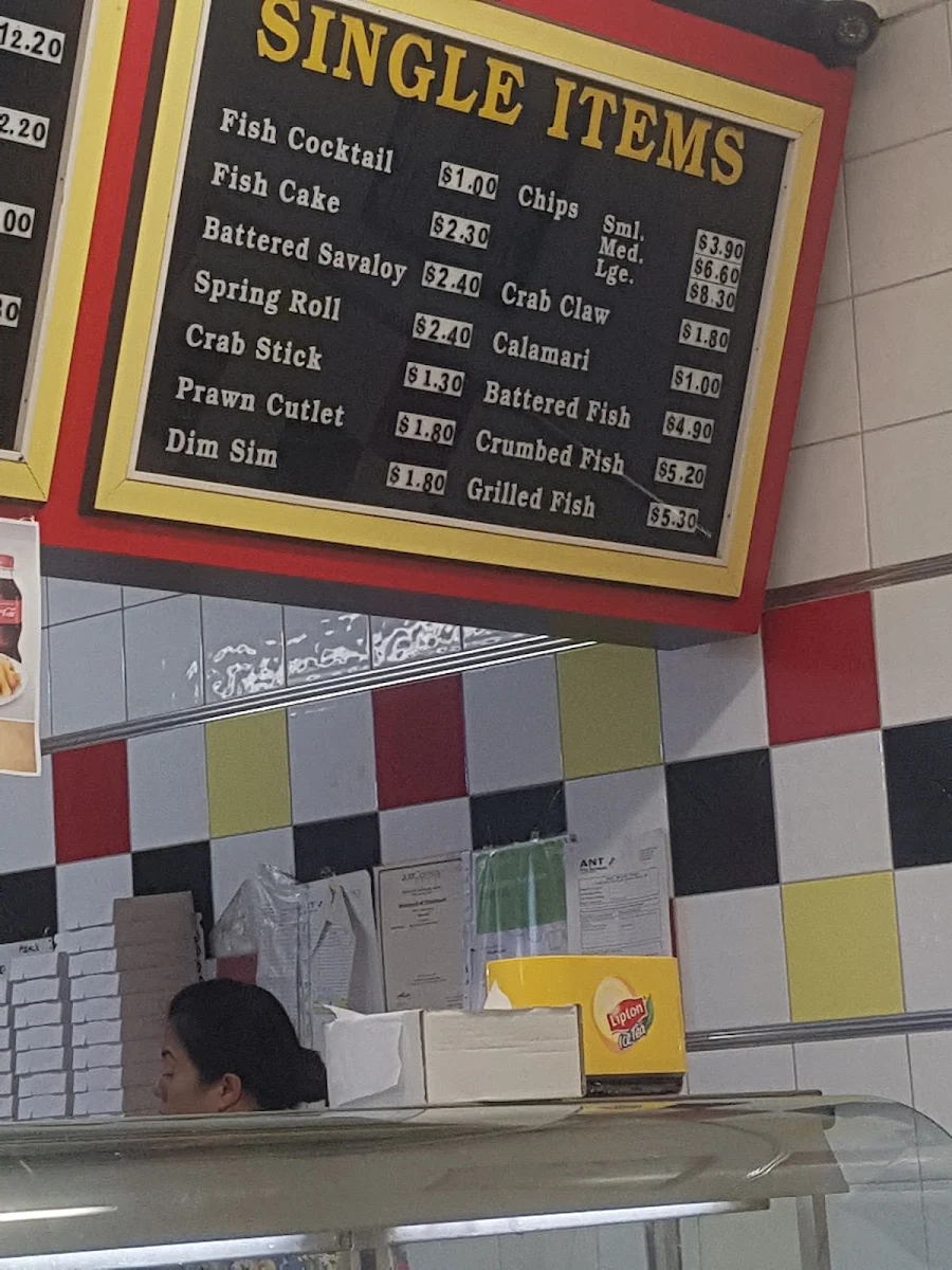 Menu, Big Chief Burgers
