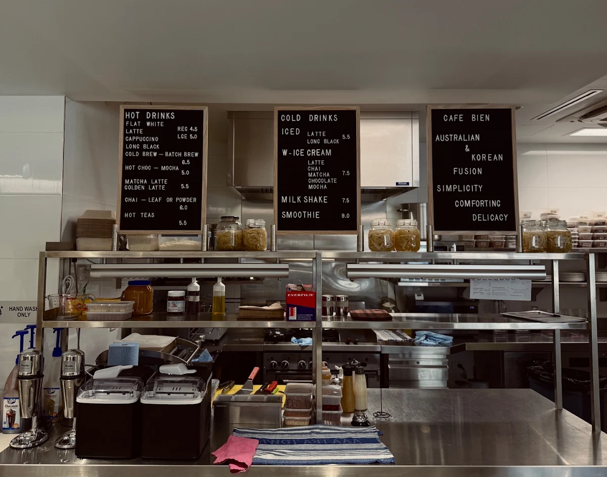 Menu, Cafe bien