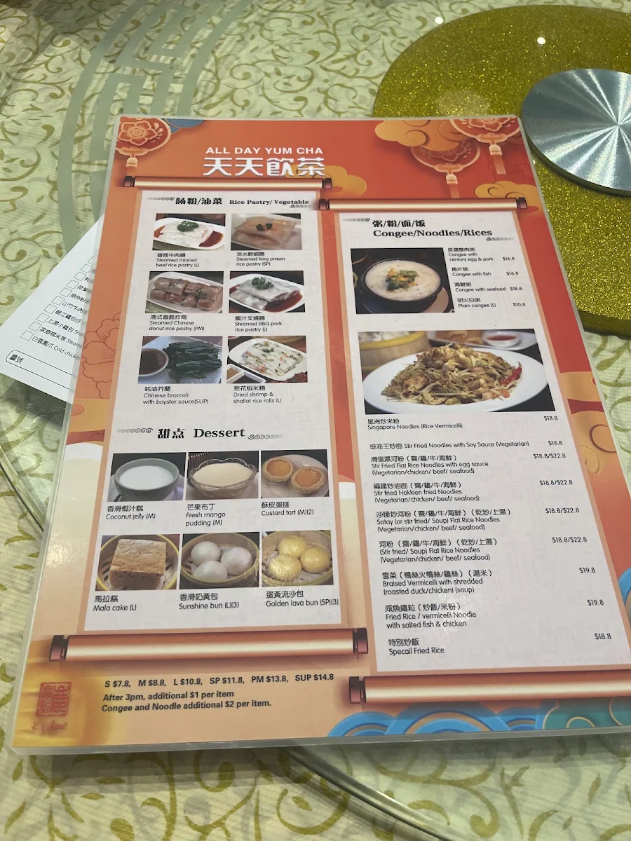 Menu, Ky Chow