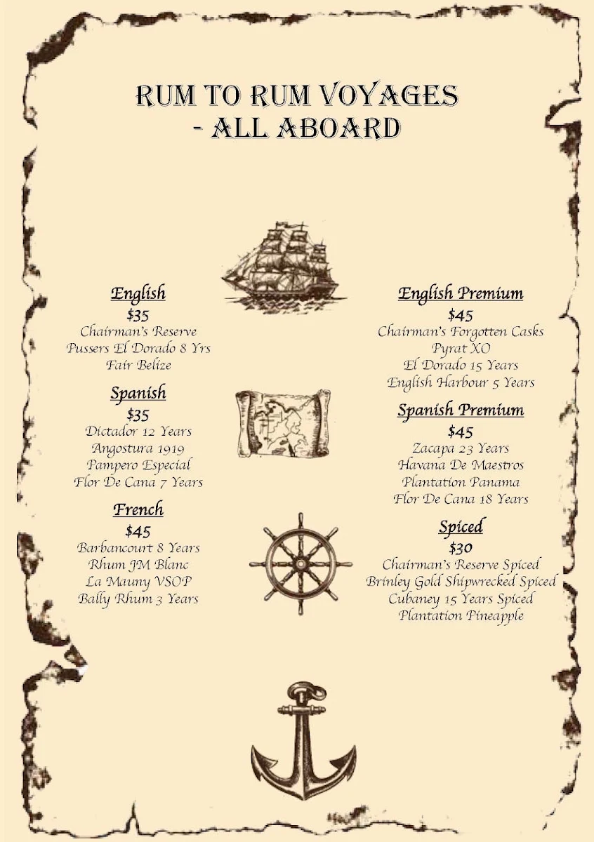 Menu, The Forgotten Cask