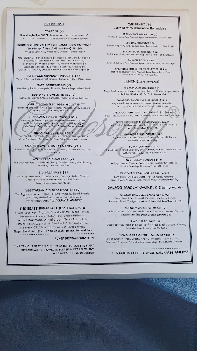 Menu, Coffylosophy