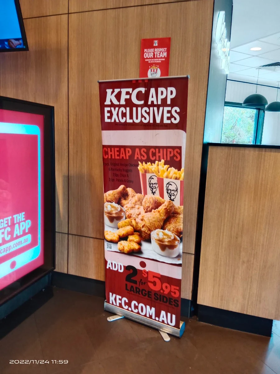 Menu, KFC Enfield