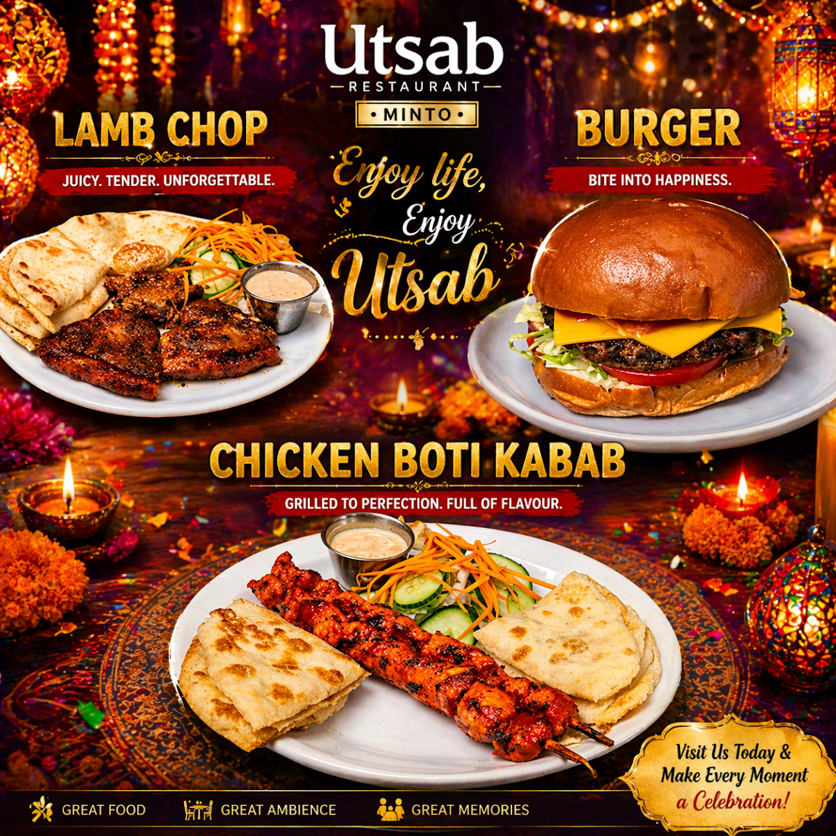 Menu, Utsab Restaurant