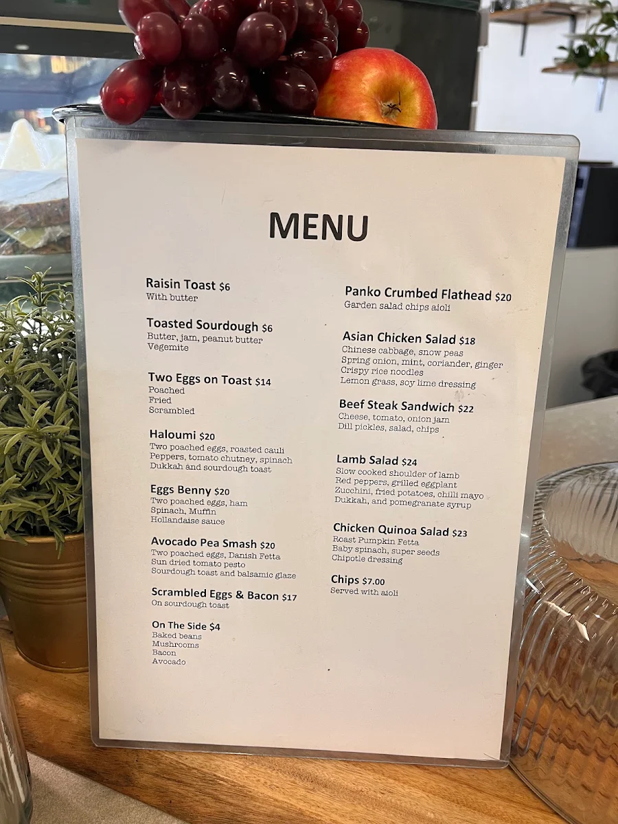 Menu, Urban Food