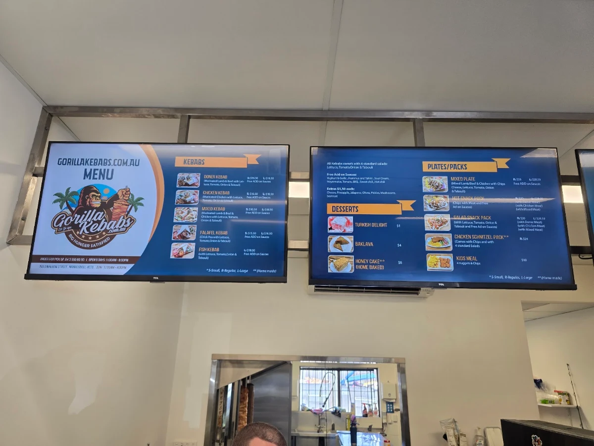 Menu, Gorilla Kebabs