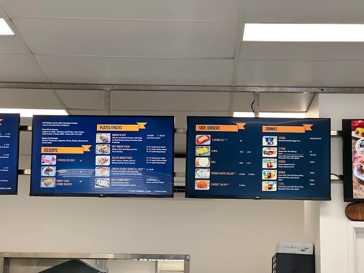 Menu, Gorilla Kebabs