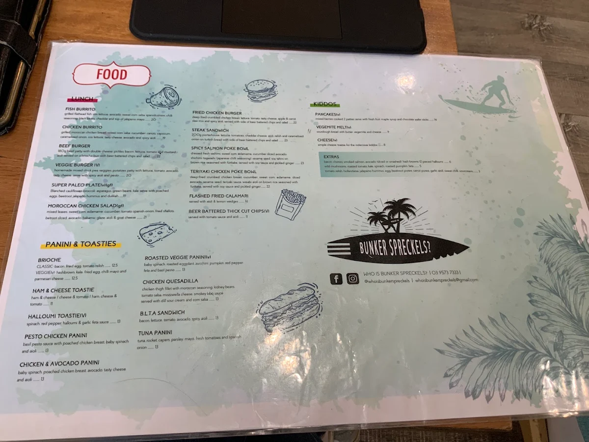 Menu, Who is Bunker Spreckels
