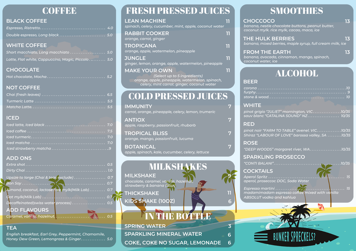 Menu, Who is Bunker Spreckels