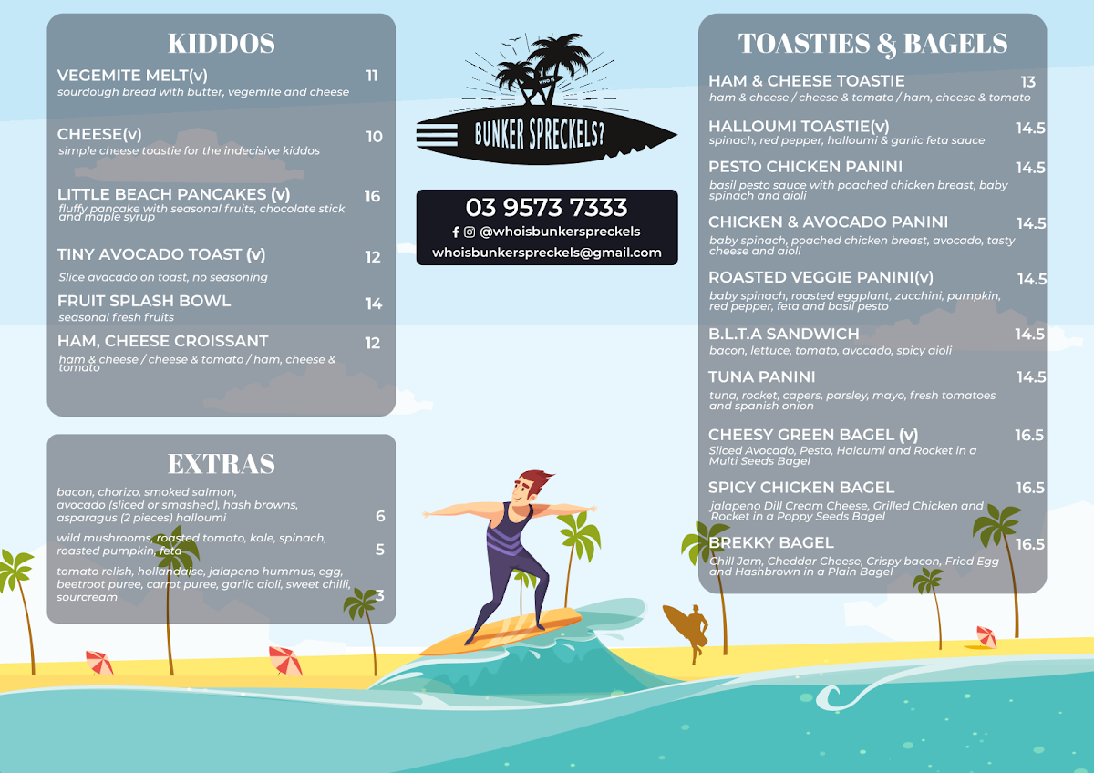 Menu, Who is Bunker Spreckels