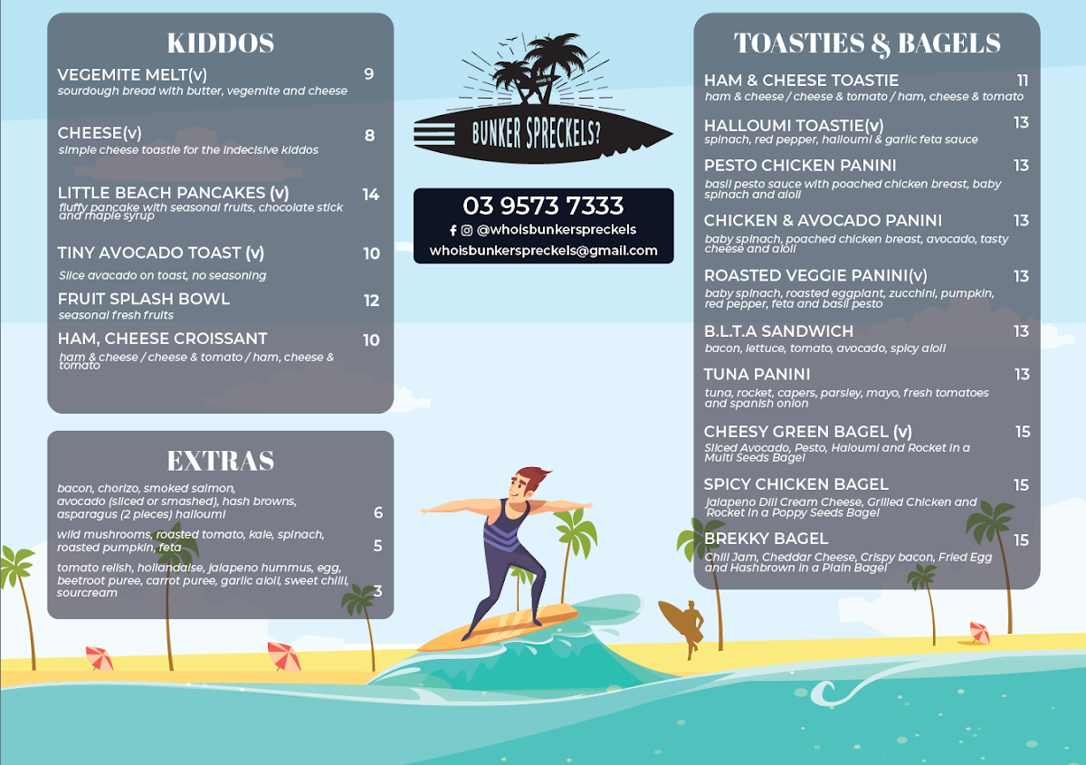 Menu, Who is Bunker Spreckels