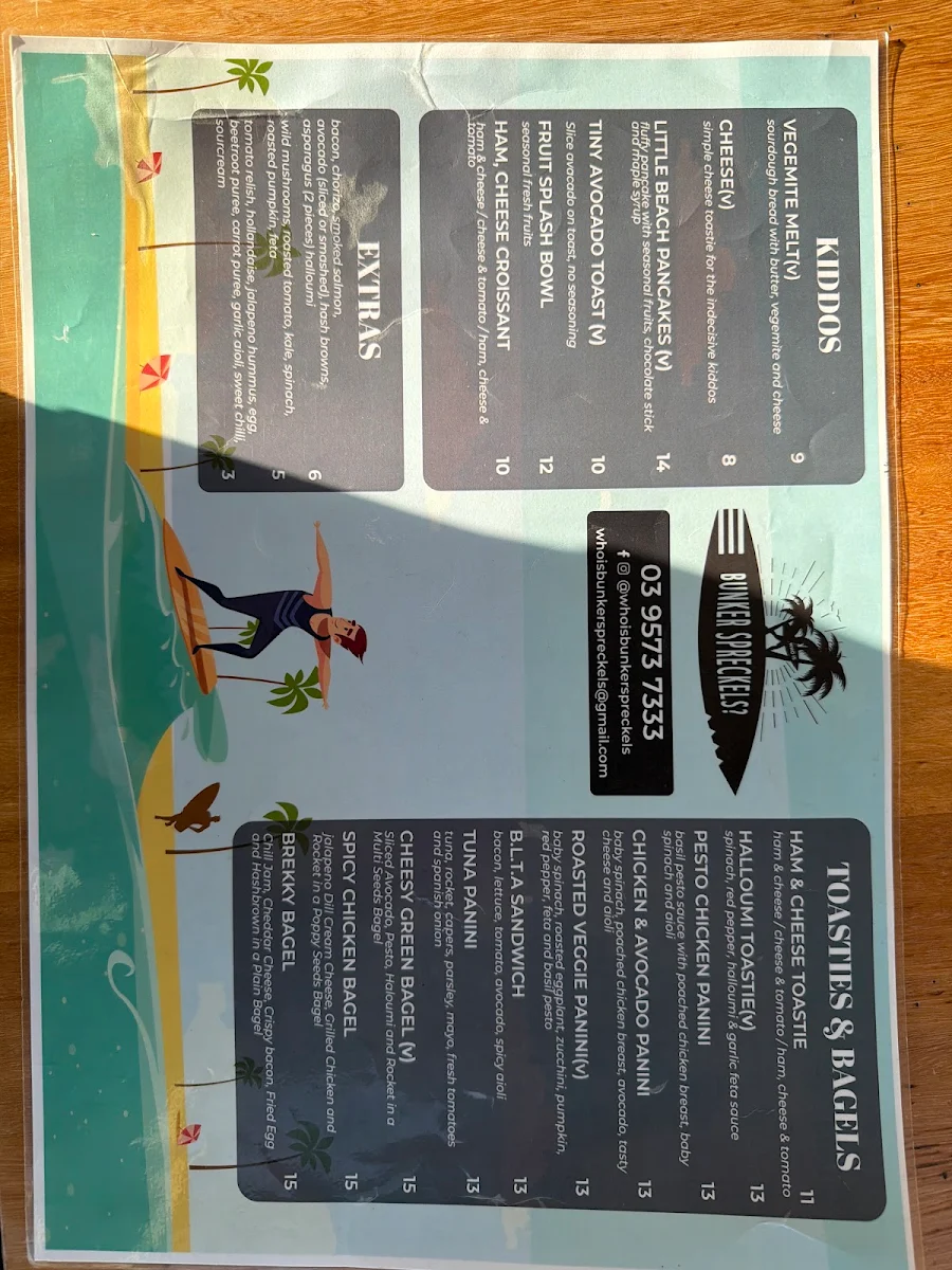 Menu, Who is Bunker Spreckels