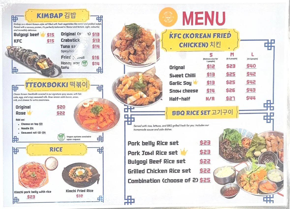 Menu, Chunky Obba bunsik