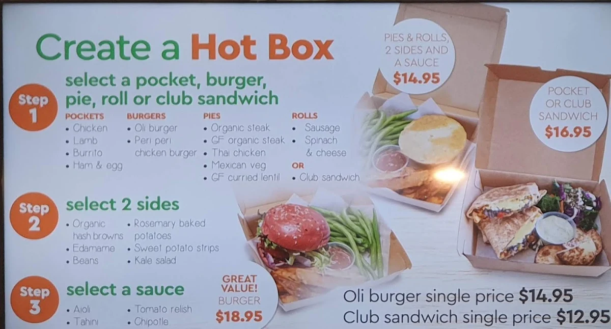Menu, Oliver's - Gundagai
