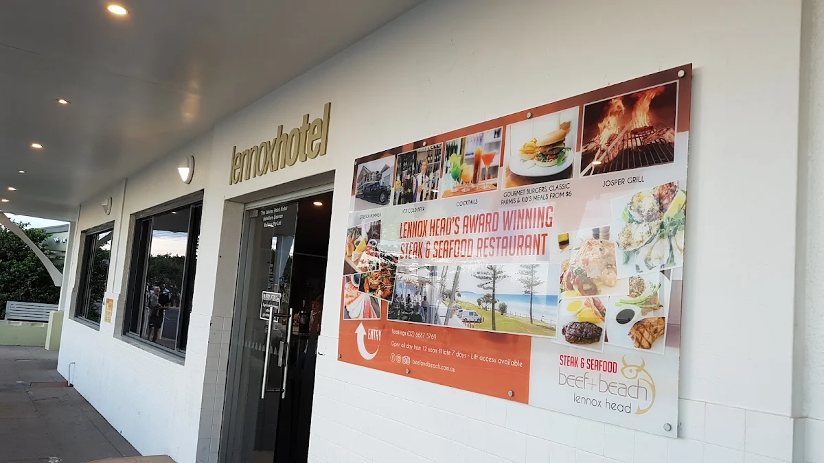 Menu, The Lennox Hotel