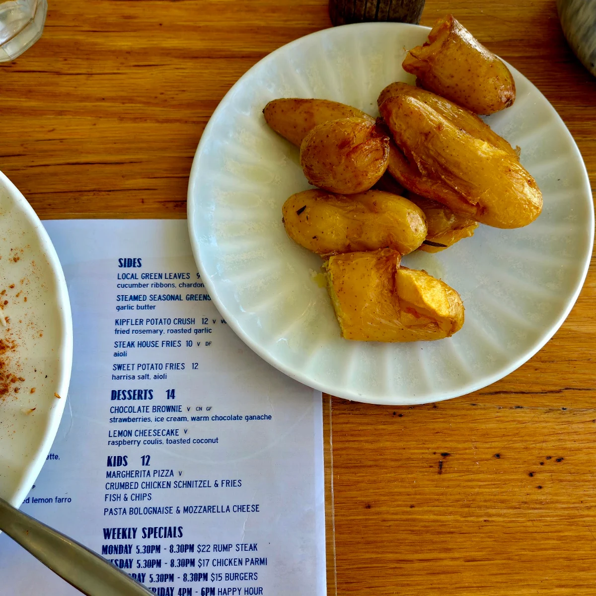 Menu, The Lennox Hotel