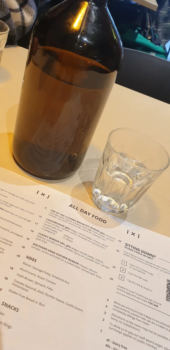 Menu, One By One