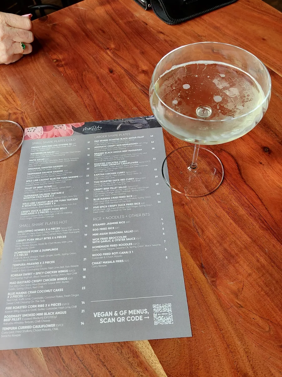 Menu, Mister D’Arcy
