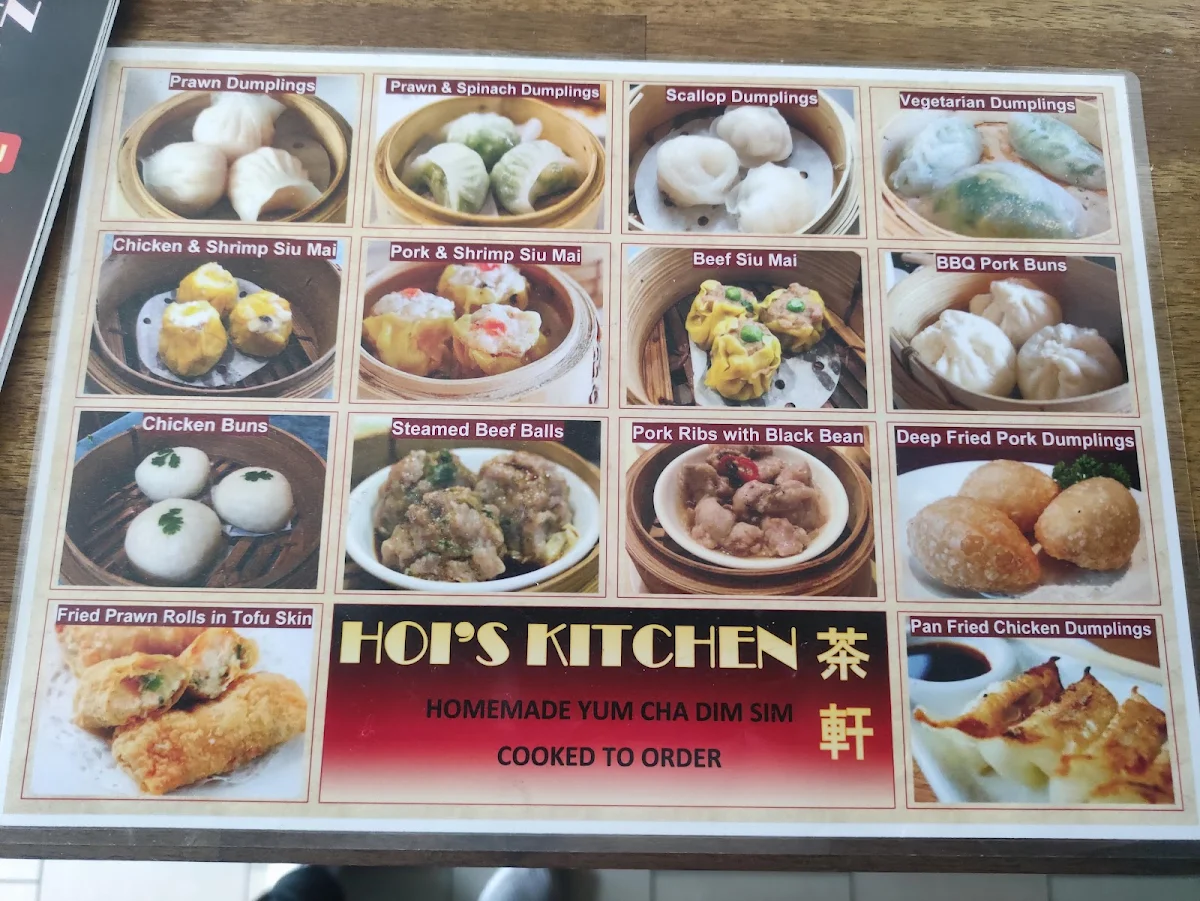 Menu, Hoi's Kitchen
