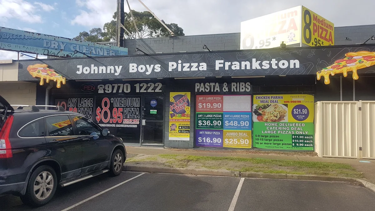 Menu, Johnny Boys Pizza and Pasta - Frankston
