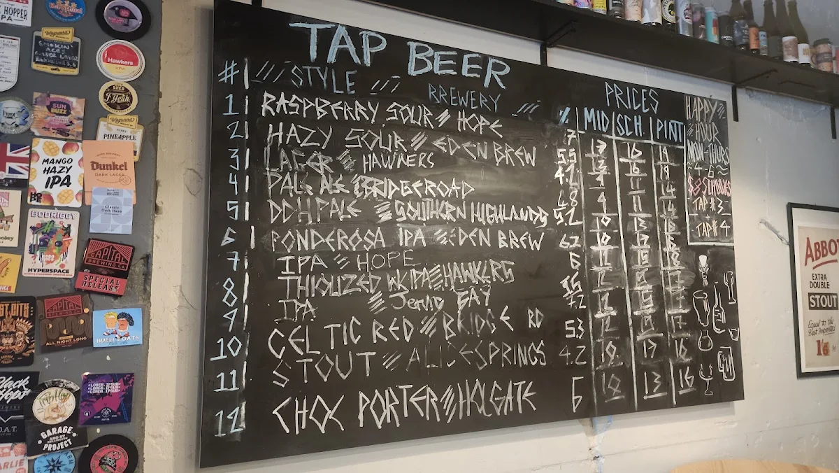 Menu, Brew Nation